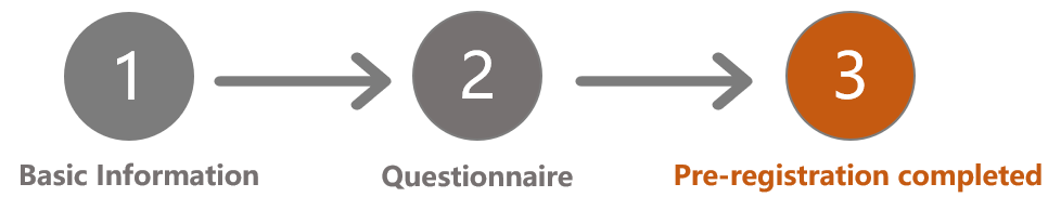 Pre-registration completed